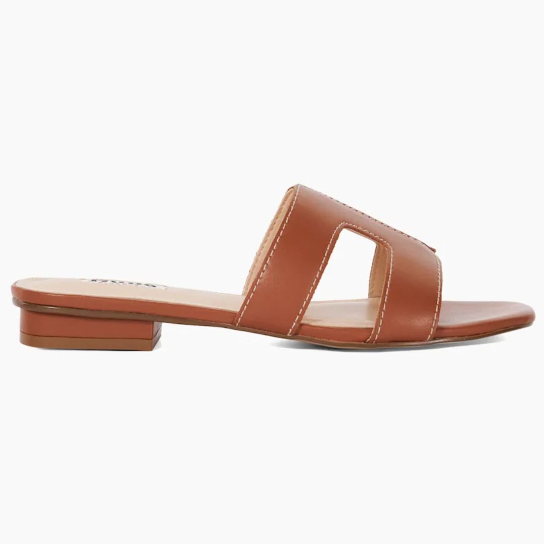 Dune Loupe Slider Sandals