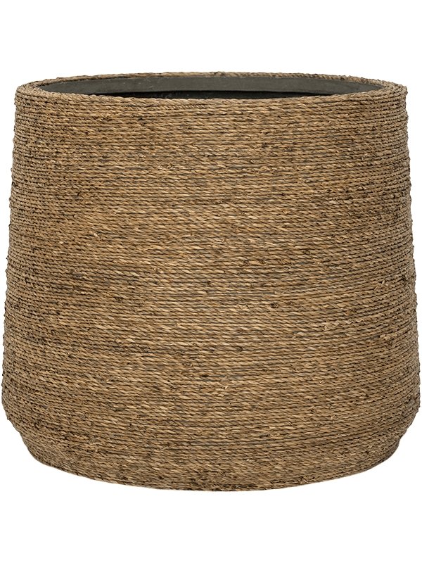 Woven Tapered Straw Indoor Planter