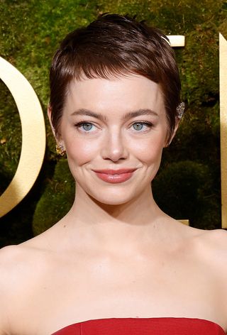 Emma Stone with pixie haircut