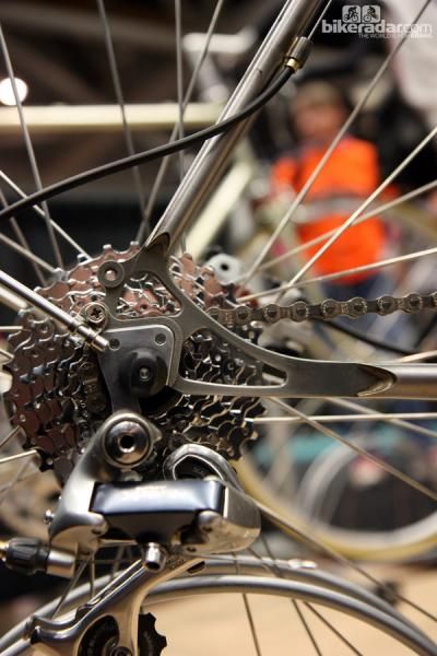 MAP Bicycles fits these elegant cut-out dropouts on its amazing stainless runabout.