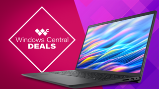 Dell 15 Laptop with "Windows Central Deals" text 