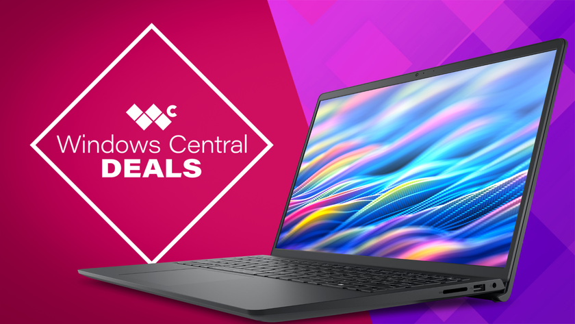 Dell 15 Laptop with &quot;Windows Central Deals&quot; text 