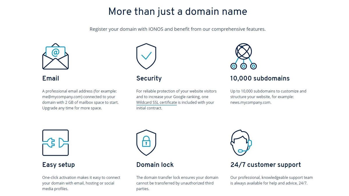 ionos private domain registration