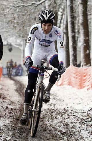 Niels Albert in the World Cup leader's kit
