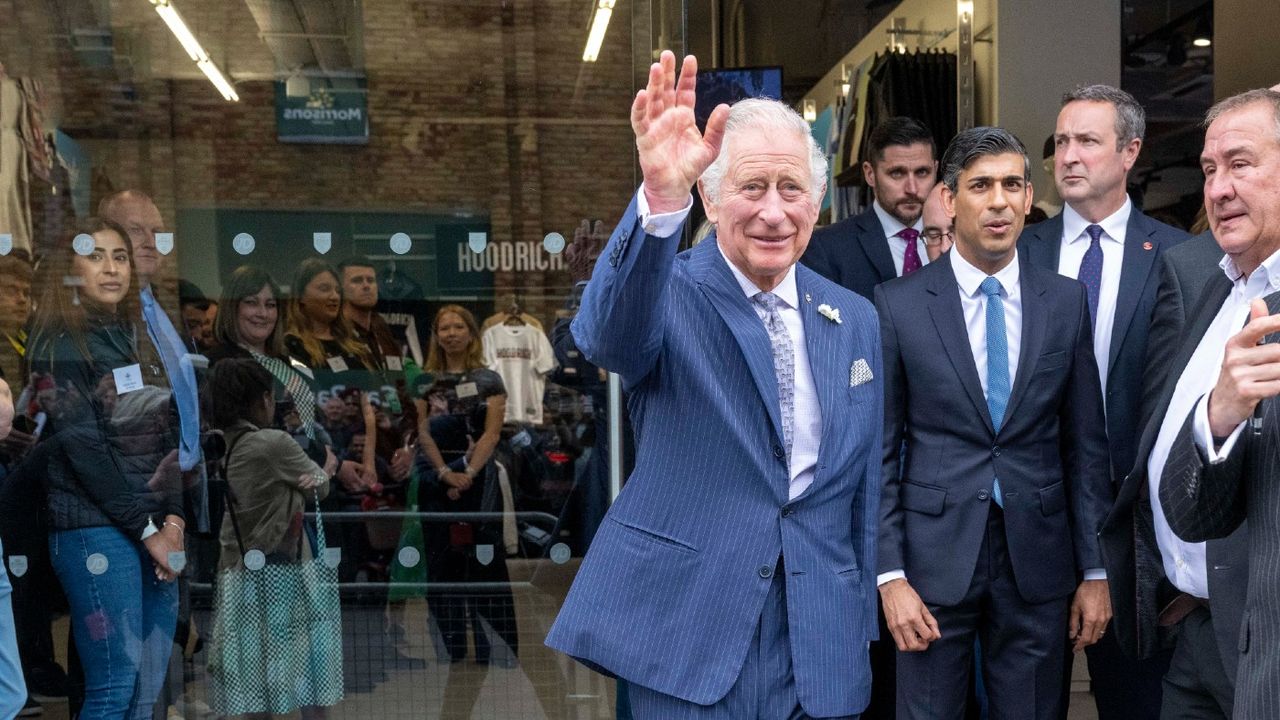 Prince Charles waving