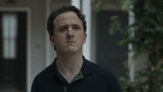 Daniel Monks standing up and looking upset in All Her Fault