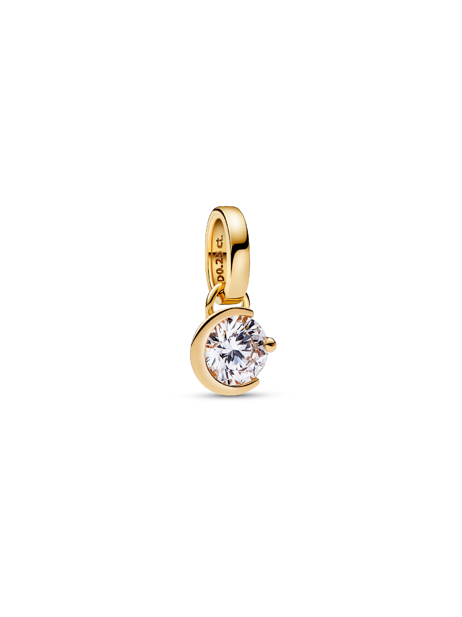 Pandora Talisman 14k Gold Lab-Grown Diamond Moon Pendant