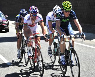 Aliaksandr Kuchynski and Luis Pasamontes escape, Tour Down Under 2011, stage three