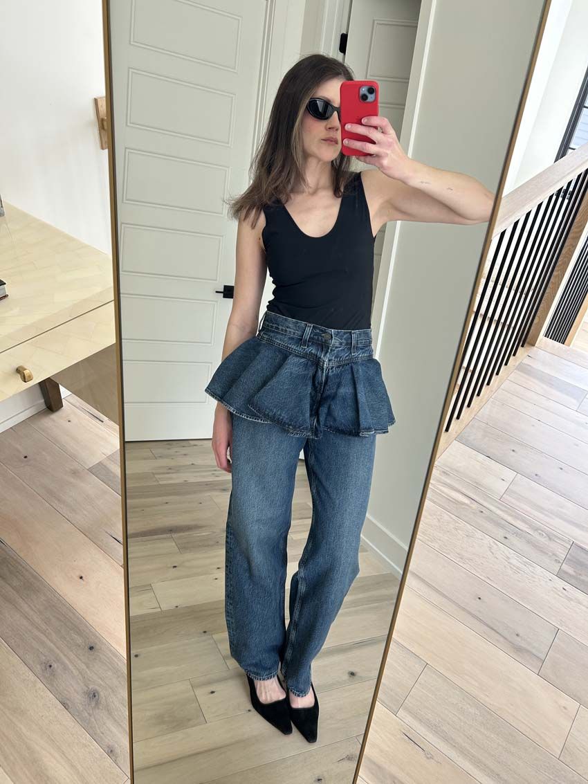 Agolde Peplum Jeans