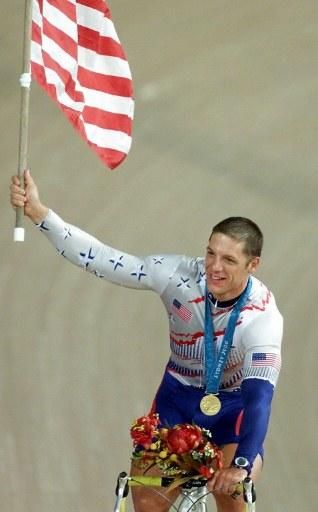 American Marty Nothstein, the USA's last Olympic gold medalist in track cycling