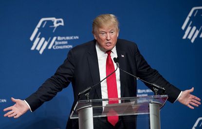 Donald Trump addresses the Republican Jewish Coalition