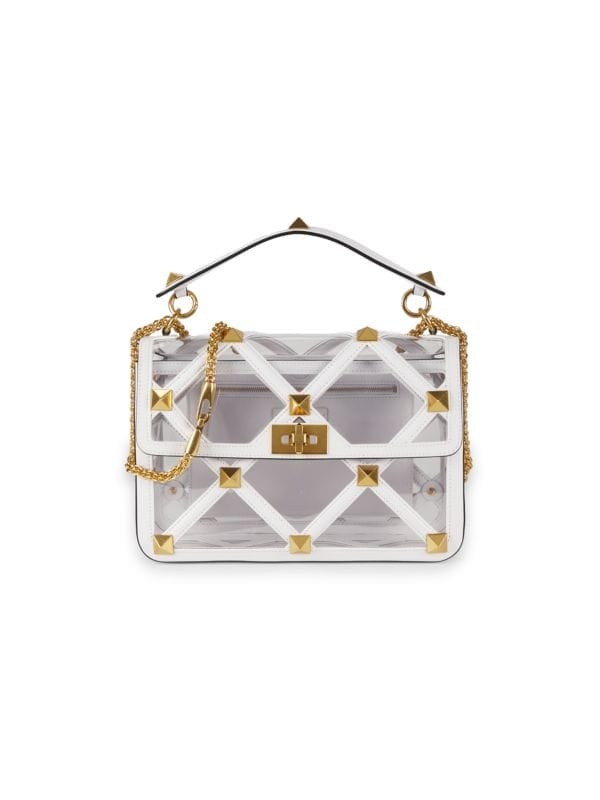 Valentino, Large Rockstud Leather Satchel