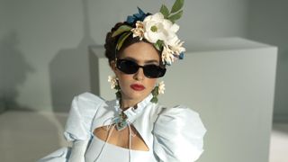 For Art's Sake Frida Kahlo Black Portrait Sunglasses, £225