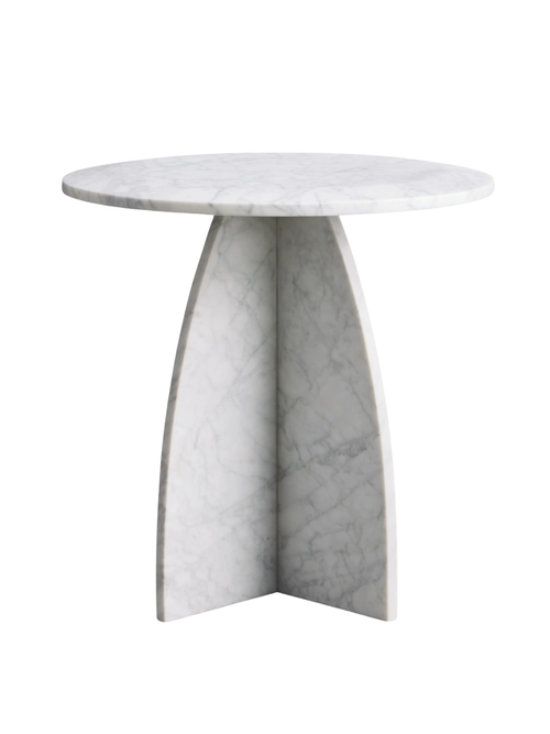 Solstice End Table in Carrara