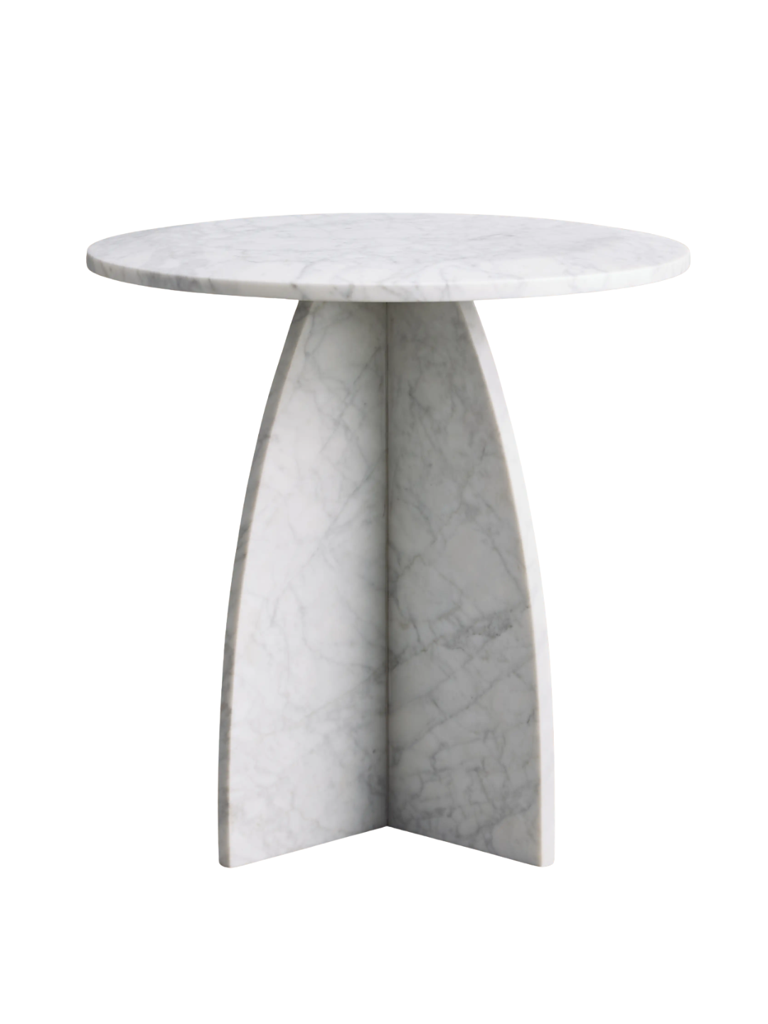 Solstice End Table in Carrara