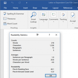 How To Find Your Document S Readability Score In Microsoft Word Best ...