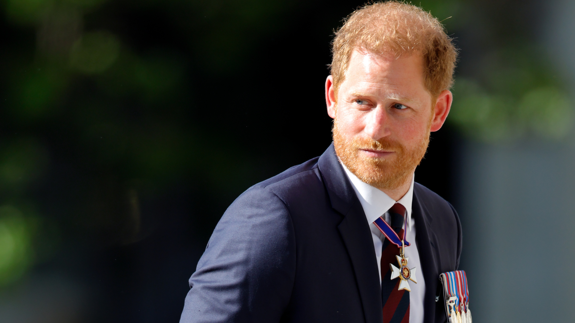 Prince Harry, Duke of Sussex (wearing a Household Division regimental tie) attends The Invictus Games Foundation 10th Anniversary Service at St Paul's Cathedral on May 8, 2024 in London, England.