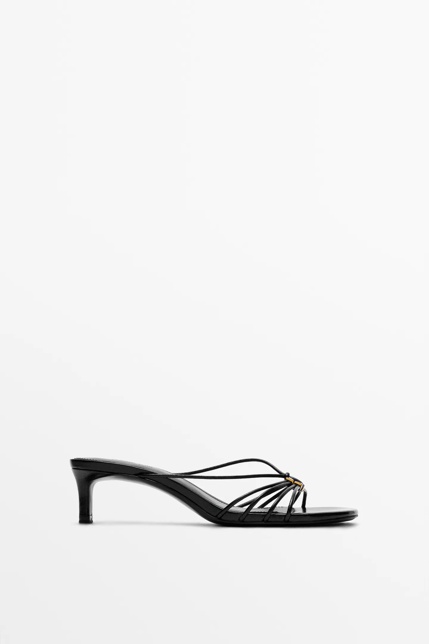Massimo Dutti, Strappy Heeled Sandals With Embellished Detail