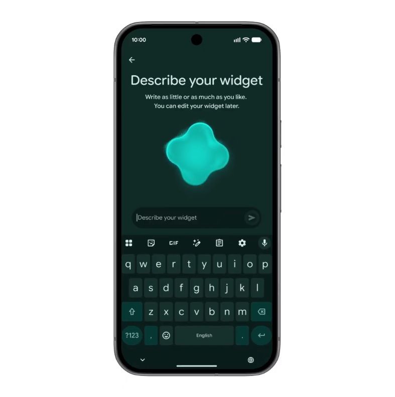 Gemini can help users create new, custom widgets on their Android phone using their written description.