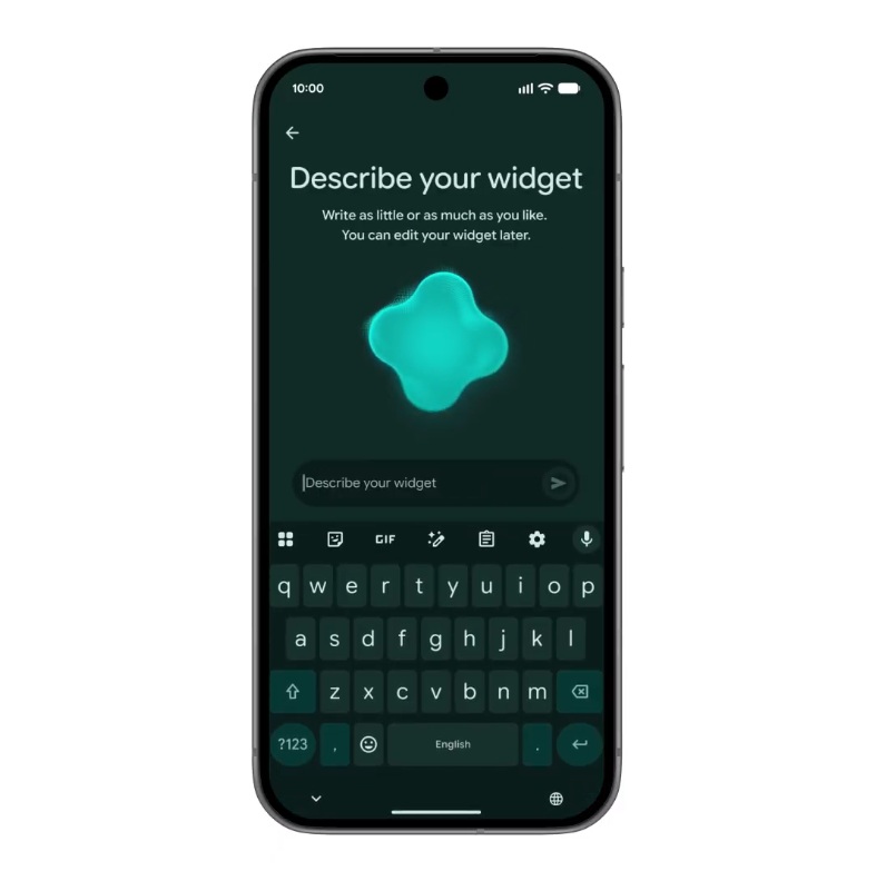 Gemini can help users create new, custom widgets on their Android phone using their written description.