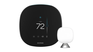 Ecobee SmartThermostat with Voice Control on white background