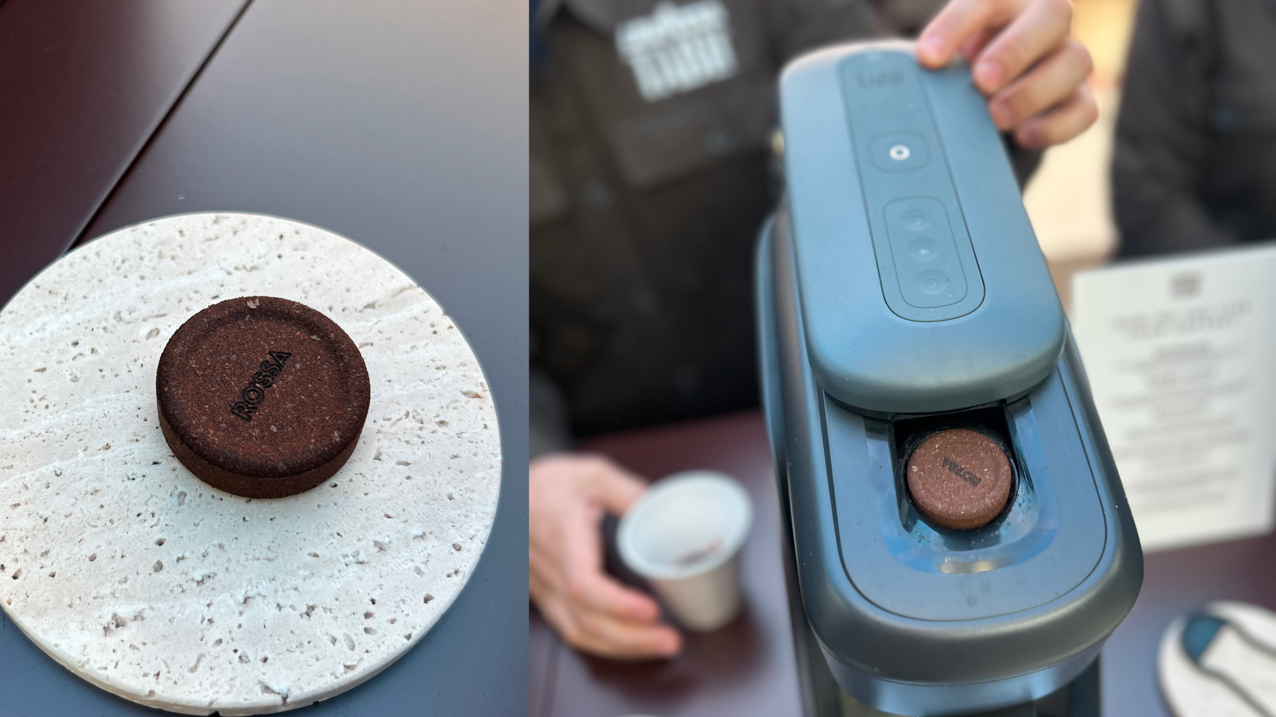 Trying out the new Lavazza Tabl&iacute; machine 