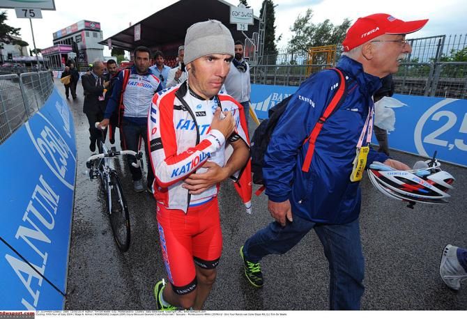 Joaquim Rodriguez heads off for treatment