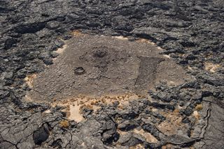 The flight brought Kennedy above a cairn and part of a mysterious rectangular structure that archaeologists call a gate, so named after its vague resemblance to an old-fashioned field gate.