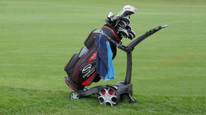 stewart golf q follow electric trolley review