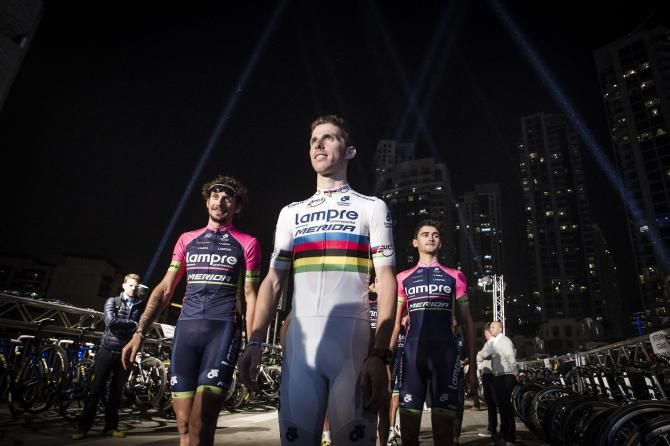 World Champion Alberto Rui Costa and his Lampre-Merida team-mates.