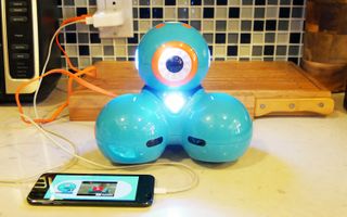 The Wonder Workshop Dash robot keeps kids' interest with increasingly complex coding challenges. (Credit: Tom's Hardware) 