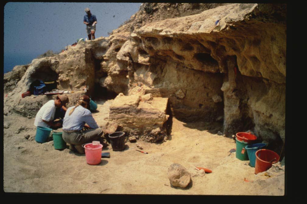 an excavation at a site on Cyprus