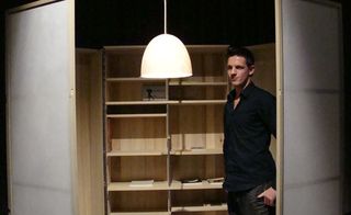 ‘Second Skin’ bookcase and lamp