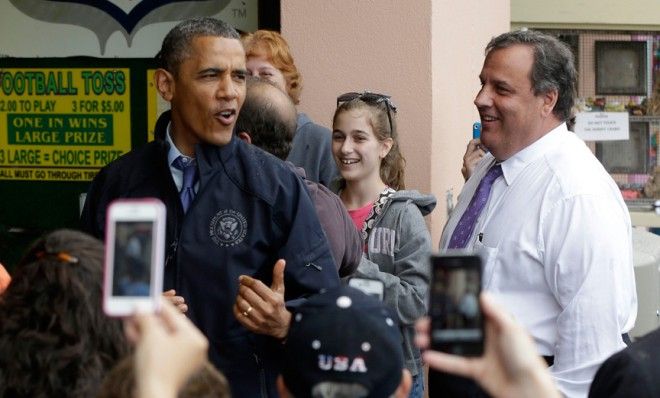 President Obama, Gov. Chris Christie