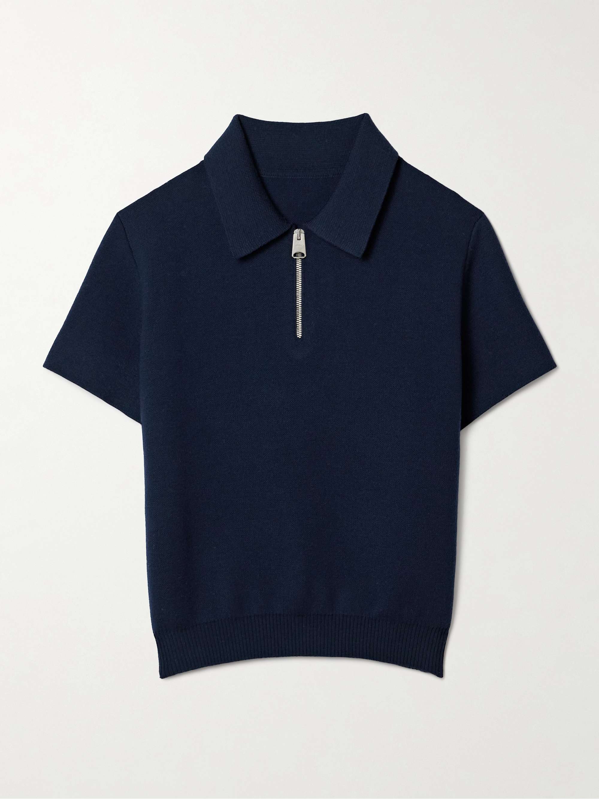 Gulliame Wool-Blend Polo Top