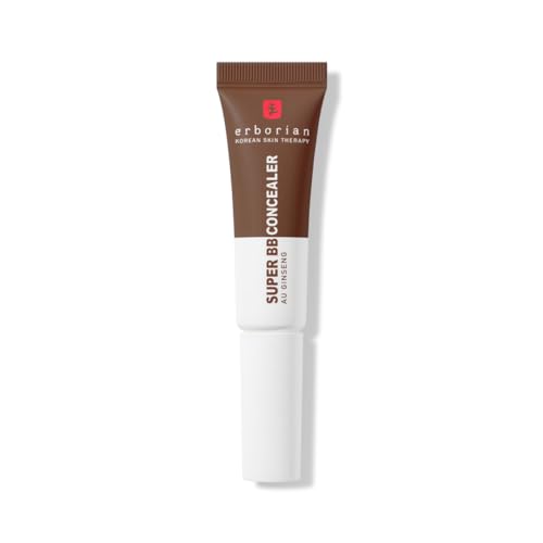 Erborian - Super Bb Concealer - High Coverage Concealer Enriched With Niacinamide and Spf 25 - Moisturizing Eye Corrector, Natural Finish - Korean Cosmetic - Chocolate 10 Ml