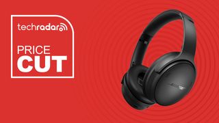 The Bose QuietComfort Headphones on a red background with text saying Price Cut.