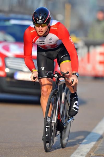 S&eacute;bastien Rosseler (RadioShack) in action during the prologue.