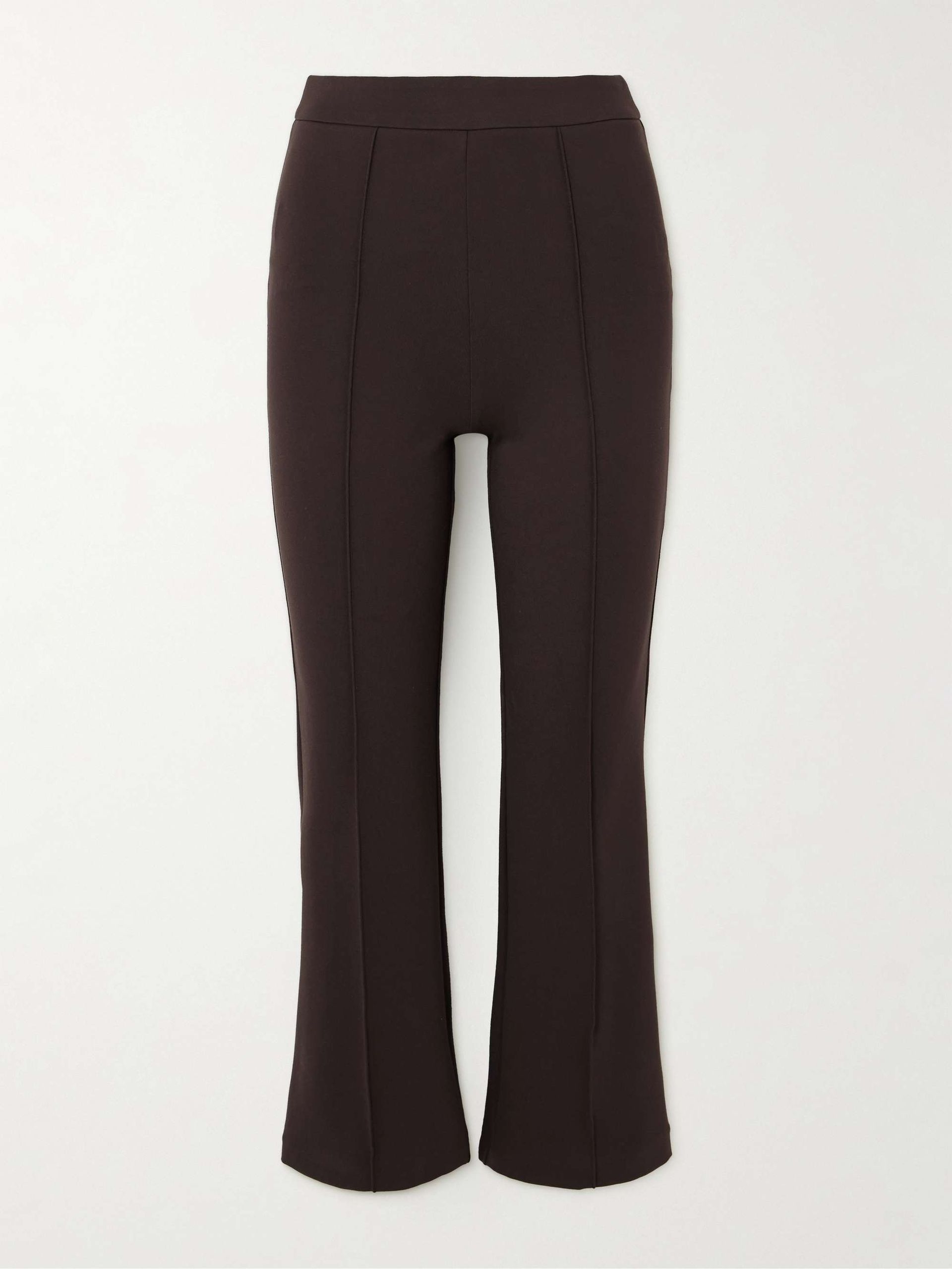 Knack Cropped Stretch-Jersey Straight-Leg Pants