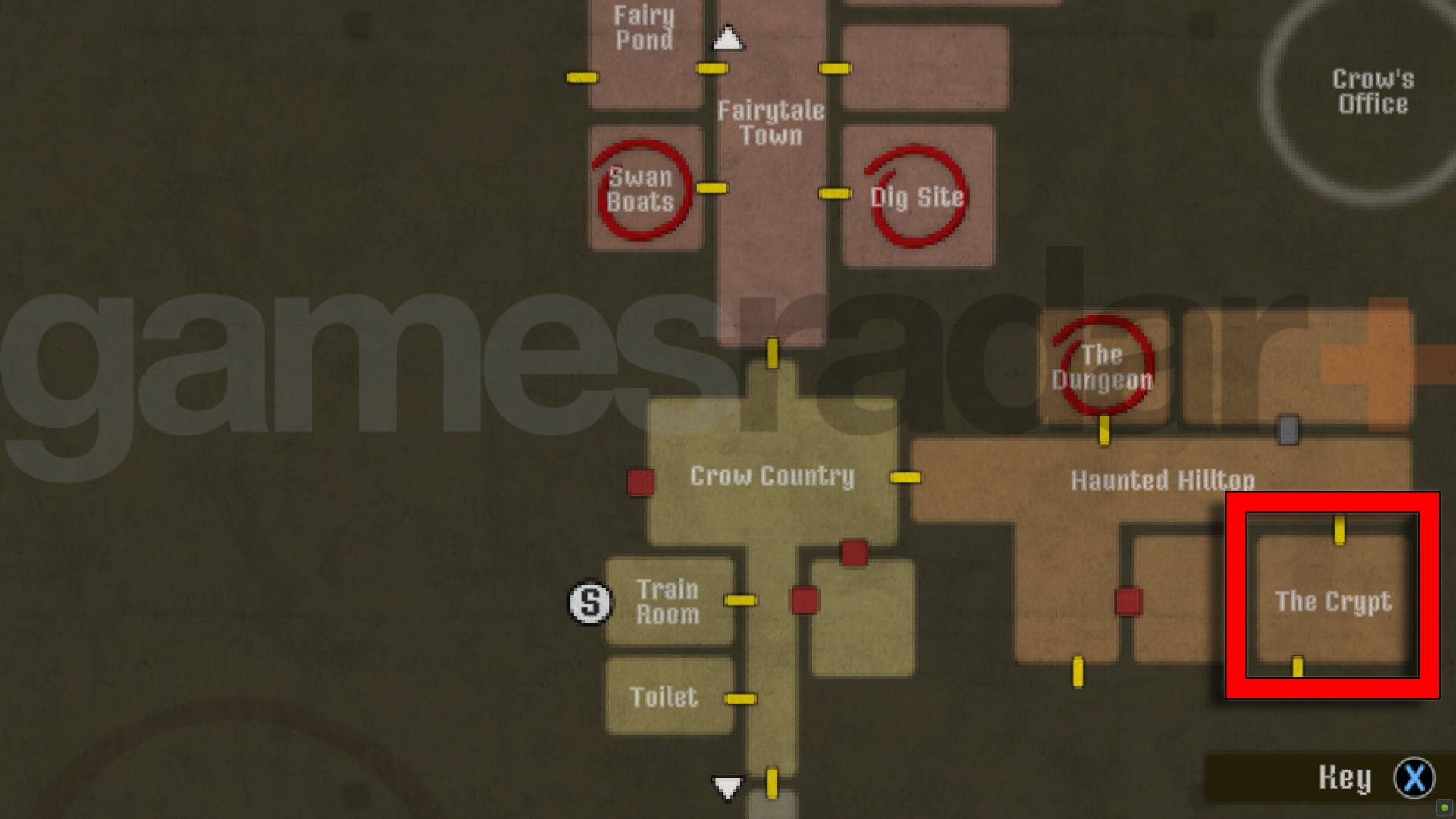 Crow Country crypt location