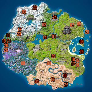 Fortnite Characters map