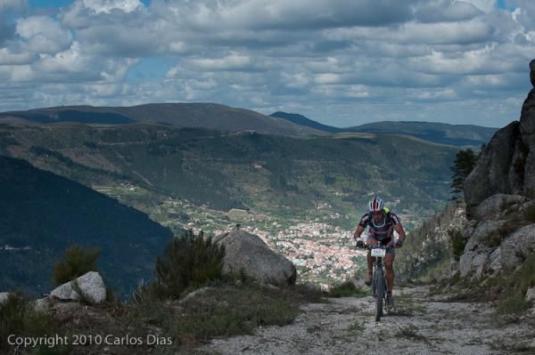 Marco Almeida climbs on the 96km route.