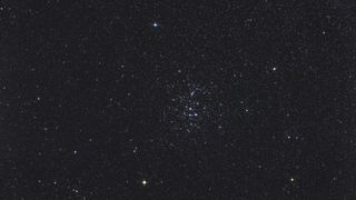 night sky image showing a cluster of stars against a black background