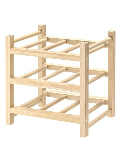 Hutten 9-Bottle Wine Rack - Solid Wood