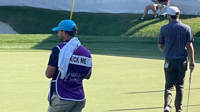 Why A PGA Tour Caddie Has &#039;Kick Me&#039; On His BibWhy A PGA Tour Caddie Has &#039;Kick Me&#039; On His Bib