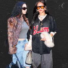 Charli XCX and Rihanna wearing Bermuda shorts