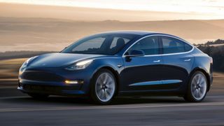The Tesla Model 3 can go for 500km/310 miles. Credit: Tesla