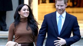 Meghan and Harry depart Canada House