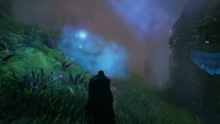 Valheim Wisplight glowing orb in mist