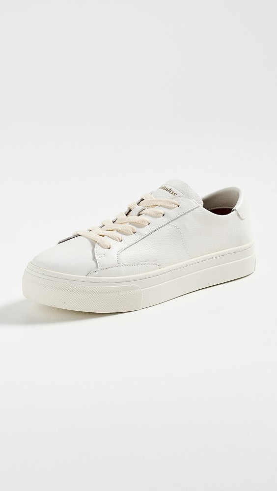 Ibiza Platform Leather Sneakers - Oasis White